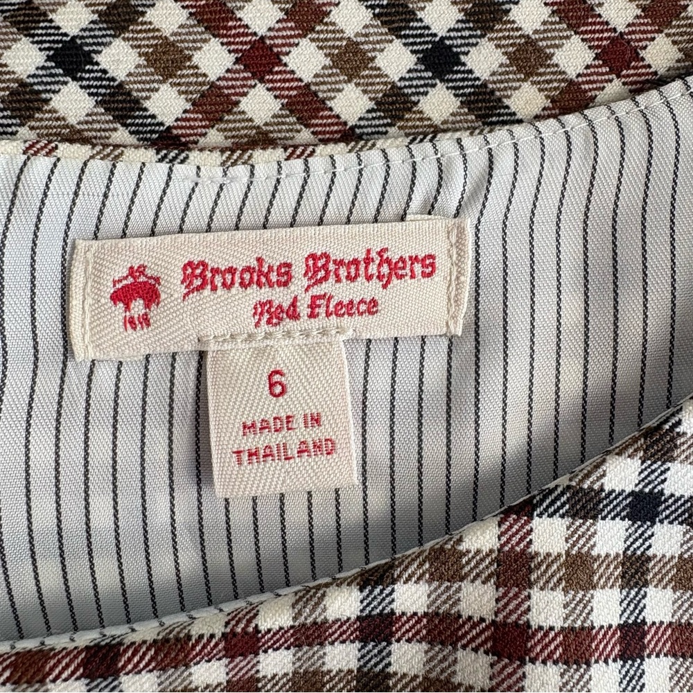 Brooks Brothers Red Fleece Brand Wool Blend Plaid Dress - Picture 2 of 7